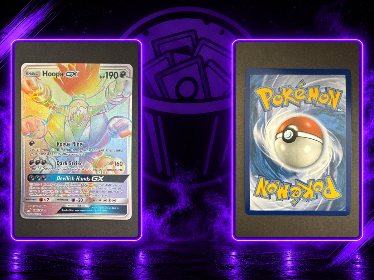 Hoopa GX Rainbow Rare Team Up NM EN