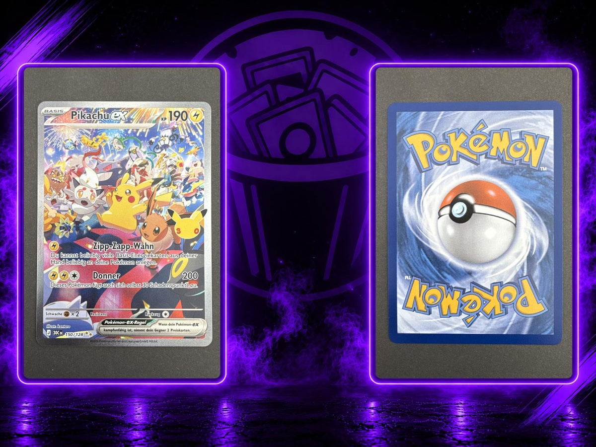 Pikachu ex 30 Jahre "Nacht" SIR NM DE